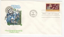  SSS: House Farnam FDC 1982 20c  St Francis of Assisi  APAS Version   Sc #2023