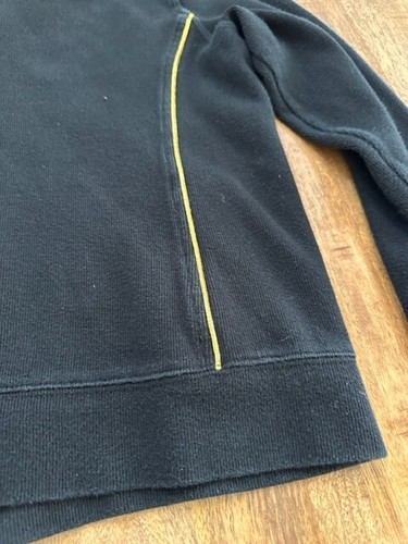 L-RL Lauren Active Ralph Lauren Full Zip Hoodie Jacket Gold Crest Trim Black M - Picture 8 of 8