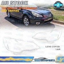 2pcs Headlight Lens Cover Replacement For Subaru Outback Liberty 2010-2014 LH+RH