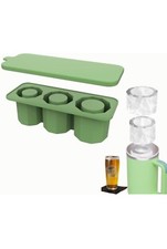 Stanley Cup Ice Cube Mould, Silicone  Reusable With Lid 30/40oz Green