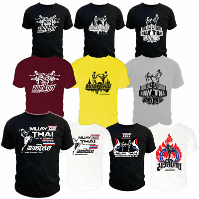 MUAY THAI BOXEN KICKBOXEN FREIZEIT TRAINING T-SHIRT (XS-L)