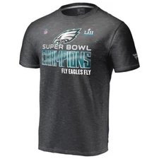 Men’s 4XL NFL Pro Line Fanatics Heather Black Philidelphia Eagles Super Bowl LII