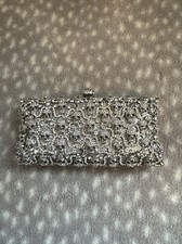 Stefano Laviano Skull Evening Clutch W/ Swarovski Crystal Retail $1600