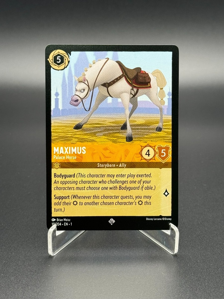 maximus lorcana card Disney LORCANA - Maximus - Palace Horse - Super Rare 10/204