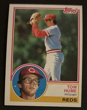 1983 Topps Tom Hume Baseball Card #86 Reds Pitcher VG O/C