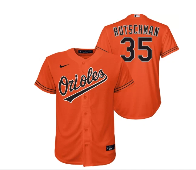 Baltimore Orioles Nike Youth Adley Rutschman #35 Jersey-Orange