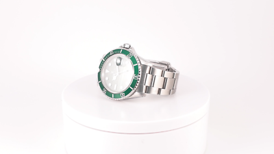 ROLEX SUBMARINER 16610 DATE S/STEEL 40MM WATCH GREEN MALACHITE