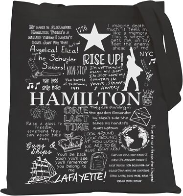POFULL Hamilton Musical Tote Bag Merchandise Hami-lton UK