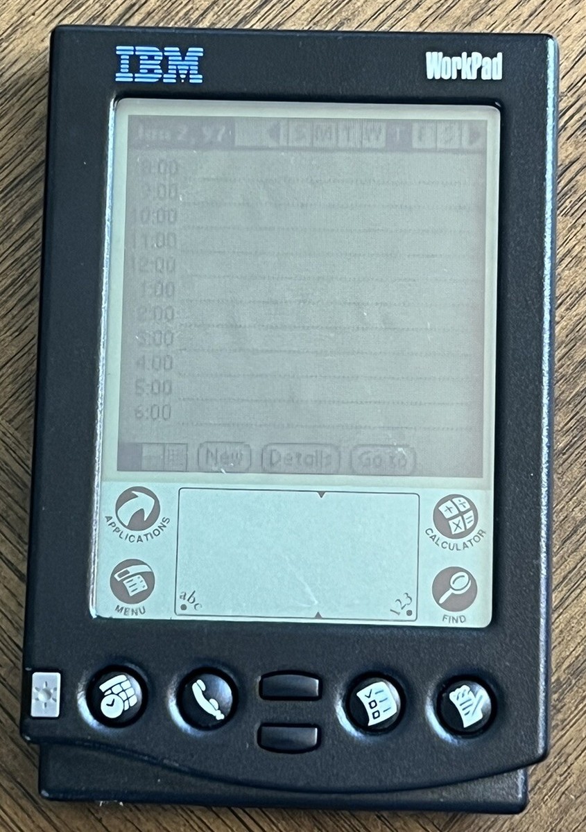 IBM WorkPad Gen 1 8602-10U Super Rare PDA with Case - Tested And