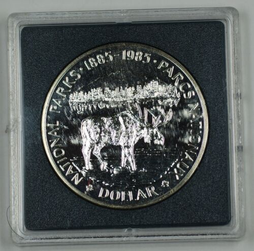 1985 Canada $1 Commemorative Proof-Like Coin Centennial of National Park No Case - Picture 1 of 2