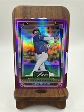 2025 Panini Three and Two Alex Freeland #130 Holo Purple /32 - Dodgers