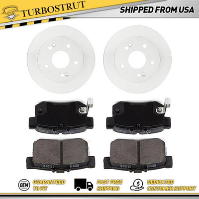 Rear OE Brake Rotors Brake Pads Kit For 1997-2001 Acura Integra
