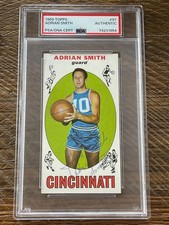 RARE 1969-70 1969 Topps Adrian Smith PSA/DNA signed autographed card