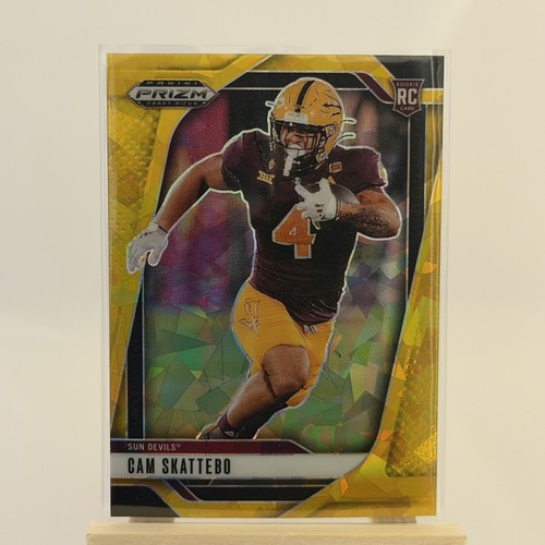 2025 Panini Prizm Draft Picks - Cam Skattebo #9 Gold Ice Prizm (RC)