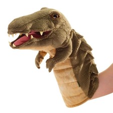 Folkmanis Crocodile Stage Puppet 16in Swallowing Movable Mouth Realistic NWT New