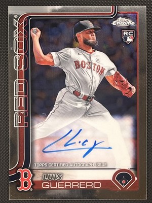 2025 Topps Chrome #RA-LGU Luis Guerrero Rookie Autographs