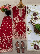 3 Piece Pakistani Dress Salwar Kameez Ready To Wear Suit Wedding Party Bollywood
