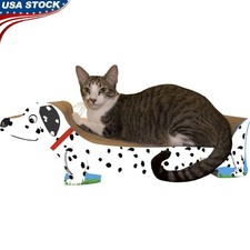 Durable Cat Scratcher W/ Catnip Corrugated Cardboard Play Sleep  Claw Care New