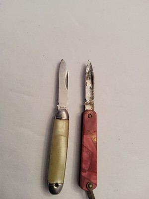 Two Vintage Mini Pocket Knives