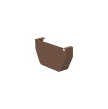 Gutter End Cap Brown Plastic Rainwater Management Seamless Fit Corrosion
