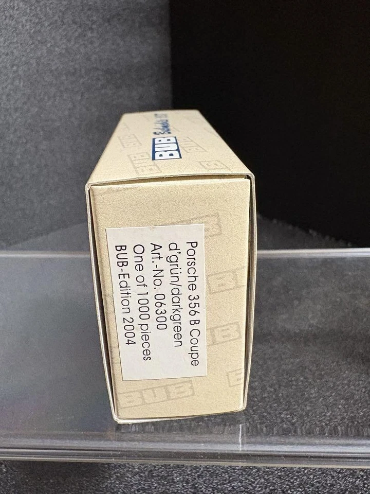 BUB Porsche 356 B Verde Oscuro 1/87 Raro Modelo Diecast Coleccionable Foto 3 de 4