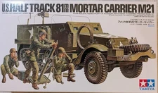 1/35 U.S Half Track 81mm Mortar Carrier M21 Model Kit - NEW