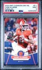 2024 ONIT CLEMSON UNIVERSITY NIL PARALLEL #P-1 CADE KLUBNIK PSA 9