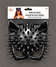 Black Spiked Cat Mask Halloween Cosplay Costume Gothic Punk Adult 14