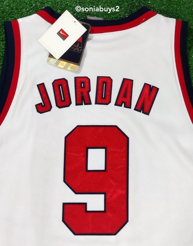 Camiseta deportiva de baloncesto Nike para hombre JORDAN USA Legends Dream Team, blanca/roja/azul, XL - Imagen 5 de 13