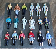 Lot of 18 Playmates 9"Star Trek Figures Includes ULTRA RARE SCOTTY DRESS UNIFORM