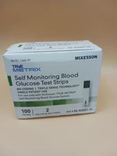 McKesson TRUE METRIX Blood Glucose Test Strips 100 Ct 06-R3051-41 (exp 07/2026)