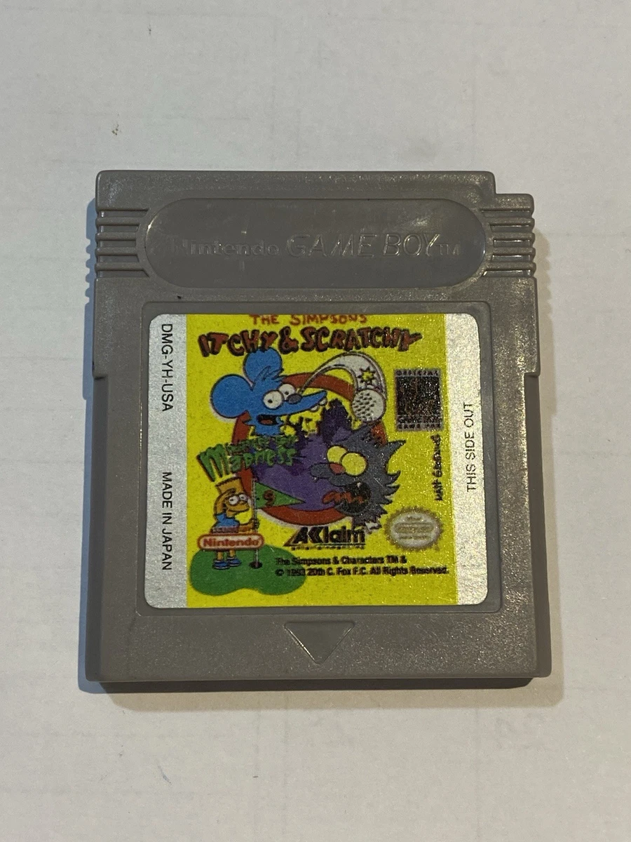 The Simpsons Itchy & Scratchy in Miniature Golf Madness (Nintendo Game Boy 1994)
