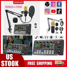   Complete Home Studio Recording Kit Mixer Condenser Microphone for Music Podcast