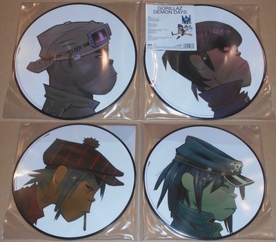 Gorillaz Demon Days Vinyl Picture Disc 2-LP New Feel Good Inc Damon Albarn Blur