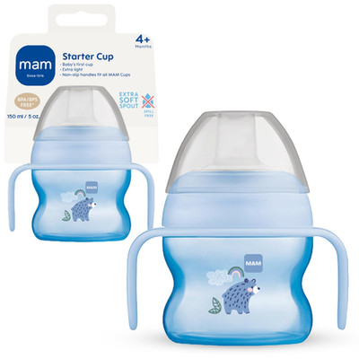 Starter Cup (1 Count), Sippy Cup, Drinking Cup with Extra-Soft Spill-Free Spout