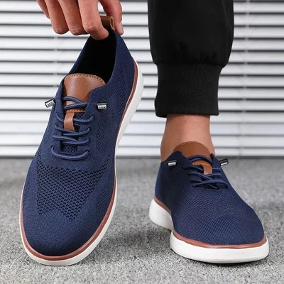 Chaussures tricotées légères pour hommes, confortables toute la journée. - Photo 1/4