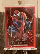2024 Marvel Masterpieces 92 Platinum SPIDER-MAN PMG Red #87 077/100