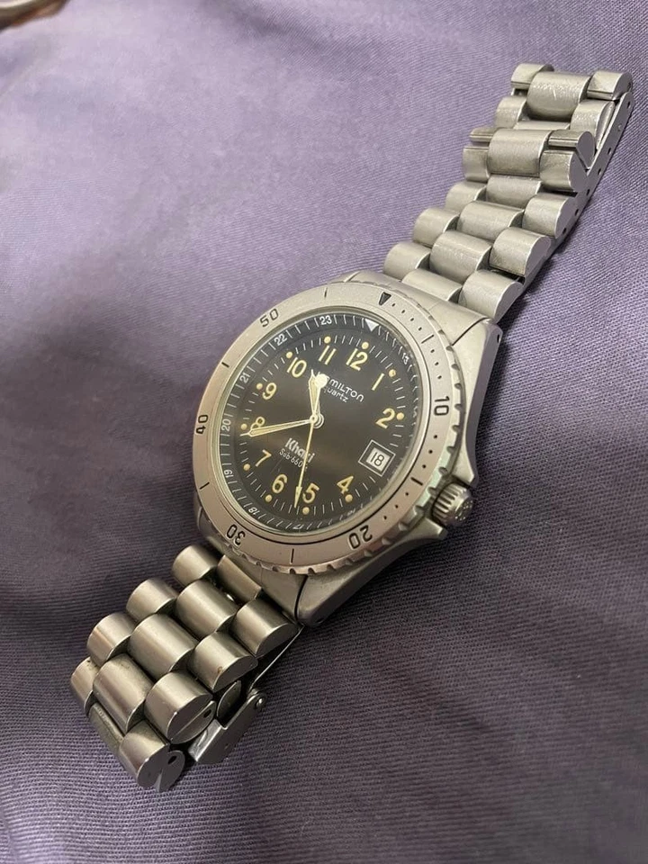 Hamilton Khaki Sub 660ft Quartz Wristwatch 18cm Wrist Vintage Military Style - Image 2 of 4