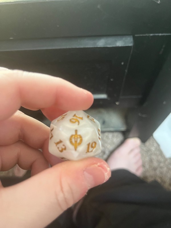MTG March of the Machine Oversized White Spindown Dice D20