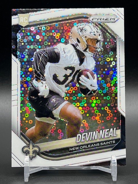 2025 Panini Prizm Devin Neal Rookie White Disco Prizm (RC) #393 Saints
