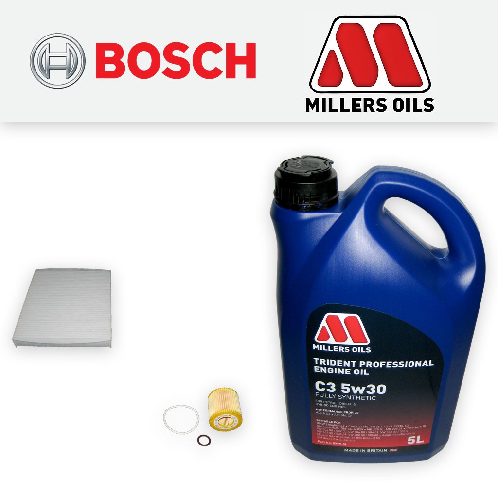 SERVICE KIT for VW FOX 1.2 BMD CHFA CHFB OIL CABIN FILTERS +5w30 OIL (2005-2011)