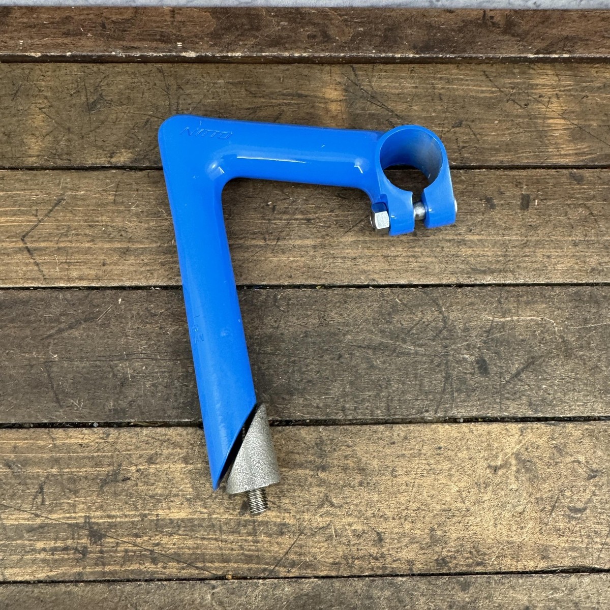 Vintage Nitto Quill Stem Blue 26mm Clamp Alloy 22.2 Quill Japan 1