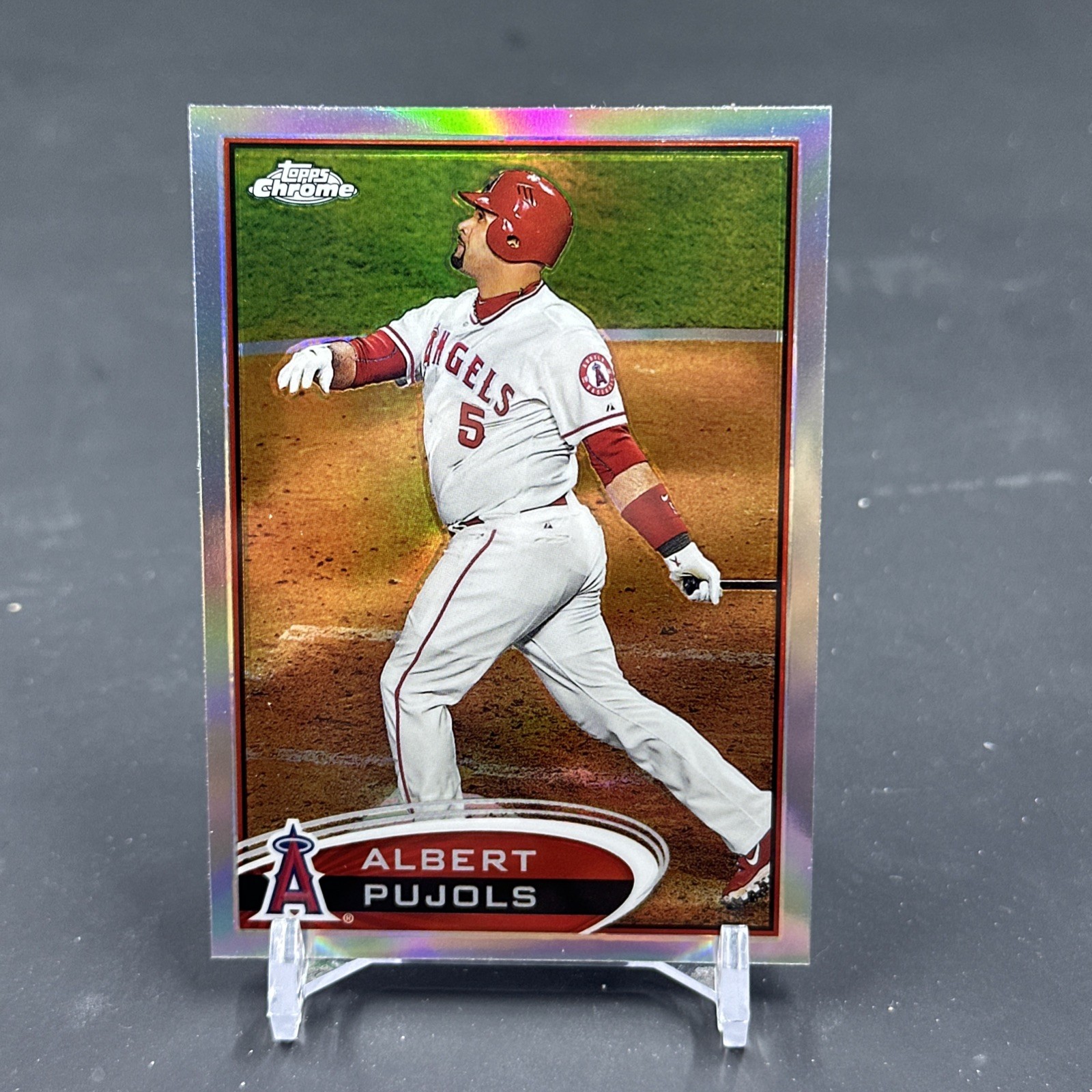 2012 Topps Chrome Albert Pujols Refractor #80 Angels