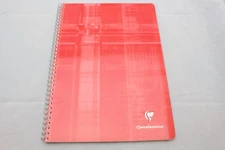 Clairefontaine Classic Wirebound Notebook  8.25" X 11.34" French Ruled Red