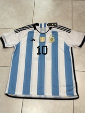 Argentina Home Soccer WC 2022 Jersey Replica Messi #10 Size XXL