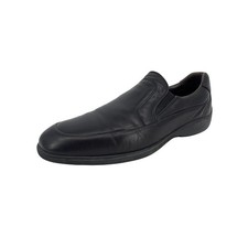 Bruno Magli Mens Black Leather Slip On Loafer Dress Shoes Italian 10.5