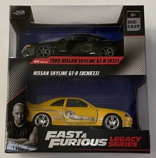 Jada 1:32 Fast Furious Legacy Series 1989 Nissan Skyline GT-R R32 BCN R33 NEW