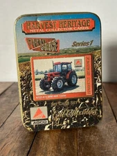 Vintage 1996 Ertl Case IH Harvest Heritage Field Force Series 1 Metal Cards Tin