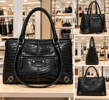 Black Snake Skin Purse