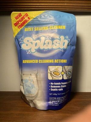 #ad Splash Foam Toilet Cleaner Self Activating 14 Ounce Pack of 1 Blue NEW NICE $29.99